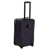 Rockland Fashion Expandable Softside Upright Luggage Set, Purple, 2-Piece (14/19)