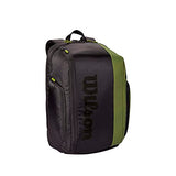 Wilson Blade V8 Super Tour Tennis Backpack - Green/Black, Holds up to 2 Rackets