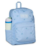 JanSport Superbreak Plus FX Backpack - Work, Travel, or Laptop Bag with Water Bottle Pocket, Superbreak Plus Fx, Tiny Butterflies Hydrangea/Md Bl
