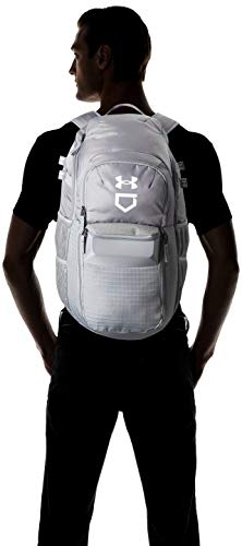 Under Armour mens Yard Baseball Backpack , Steel (035)/White , One Size