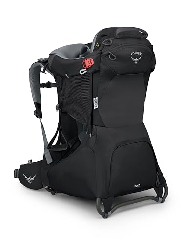 Osprey Poco Child Carrier Backpack - Adjustable Travel Baby Carrier with Sunshade - Comfortable Hiking Carrier for Toddlers, Black | Osprey Backpacks