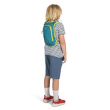 Osprey Moki 3L Kids' Biking Backpack with Hydraulics Reservoir, Blue Spikemoss