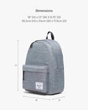 Herschel Classic Backpack, Raven Crosshatch, Mod XL - 25L
