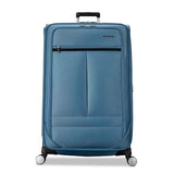 Samsonite Soft-Sided 29-Inch Lightweight Large Checked Expandable Element Suitcase: Durable, 360° Spinner Wheels, Adjustable Telescopic Handle, 2 Front & 1 Side Pocket- Captains Blue