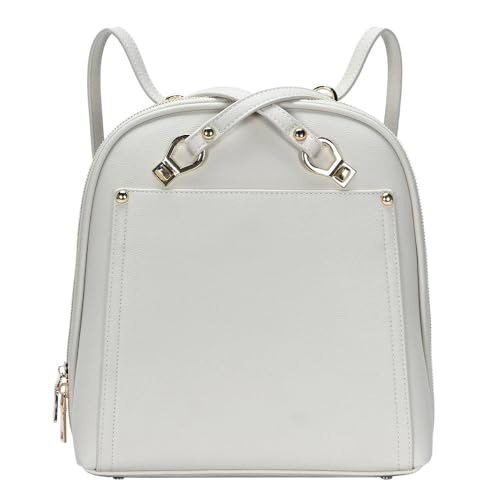 MMS Brands Miztique Daisy Convertible Backpack Purse for Women | Vegan Leather Shoulder Strap Bag or Convertible Backpack | (Bone)