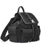 Calvin Klein Elora Organizational Backpack, Black/Silver, One Size