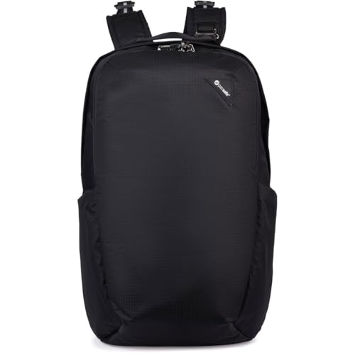 Pacsafe Vibe 25L Anti Theft Travel Pack Casual Daypack, Black | Backpacks4Less