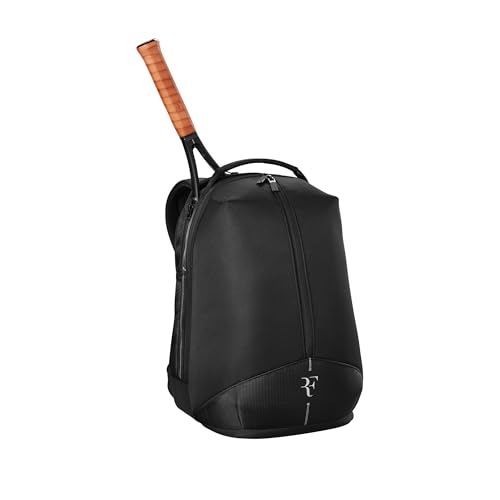 Wilson RF Tennis Backpack - Holds up to 2 Rackets, Black