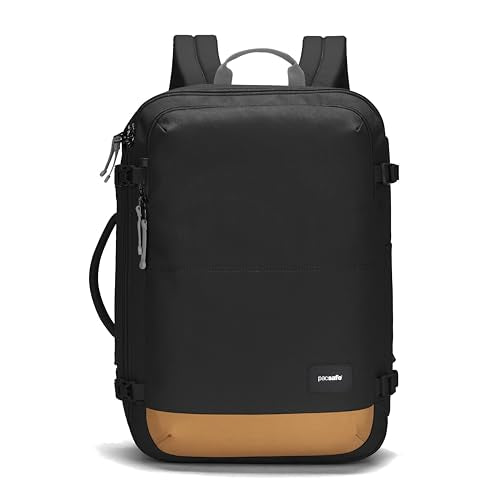 Pacsafe GO Anti Theft 34L Carry-on Backpack, Jet Black | Backpacks4Less
