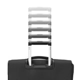 Samsonite Soft-Sided 25-Inch Lightweight Medium Checked Expandable Element Suitcase: Durable, 360° Spinner Wheels, Adjustable Telescopic Handle, 2 Front & 1 Side Pocket -Black