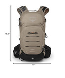 Osprey Raptor 14L Men's Mountain Biking Backpack with Hydraulics Reservoir, Pediment Grey | Osprey Backpacks