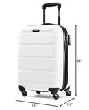 Samsonite Omni PC Hardside Expandable Luggage with Spinner Wheels, Carry-On 20-Inch, White