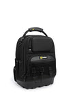 HY Toolbags Tech Pac Pro Professional Tool Backpack with 49 Pockets, Black Nylon, Waterproof Base, Heavy Duty Zipper, 32L Capacity, Tool Organizer for Electrician and HVAC