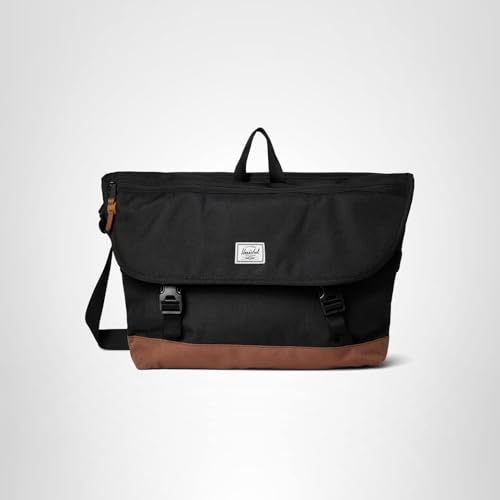 Herschel Supply Co. Cove Messenger, Black/Saddle Brown