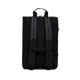 RAINS Rolltop Rucksack Large – Black Waterproof Rolltop Backpack Water Resistant Water Repellent Commuter Travel Pack Urban Minimalist Design – 2 Year Warranty