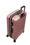 It Luggage Glitzy 27" Hardside Checked 8 Wheel Expandable Spinner, Metallic Rose Gold
