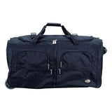 Rockland Rolling Duffel Bag, Black, 30"