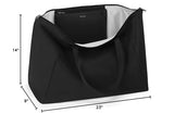 TUMI - Just In Case Tote - Foldable, Lightweight and Compact, Packable Travel Bag - Folds Into Included Pouch - Small, Black with Gunmetal Hardware