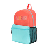 Champion Kids' Merit Backpack with Padded Straps, Water Bottle Pocket and Laptop Compartment for Daily Use, Coral, One Size