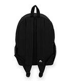 Everest Luggage Backpack with Front and Side Pockets, Black, Large
