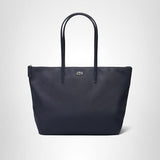 Lacoste Women's Large L.12.12 Concept Tote, Penombre Blue, One Size