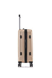 Rockland Santa Monica Hardside Spinner Wheel Luggage, Champagne, 19", 24", 28"