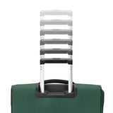 Samsonite Soft-Sided 25-Inch Lightweight Medium Checked Expandable Element Suitcase: Durable, 360° Spinner Wheels, Adjustable Telescopic Handle, 2 Front & 1 Side Pocket- Bistro Green