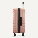 Amazon Basics 30" Hardside Large Checked Luggage, Expandable For Up to 15% More Space, Scratch-Resistant Surface, Four Multi-directional Wheels, Rose Gold