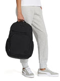 PUMA Women's Downbeat Matte Nylon Backpack with Laptop Compartment & Media Pocket, Deep Plum, One Size