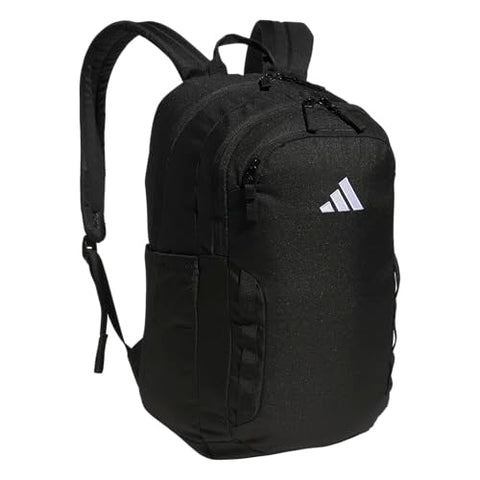 adidas Amplifier Backpack for Laptop, School and Gym, 28L, Black/White/Regular, OSFA