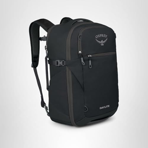 Osprey Daylite 35L Travel Pack – Lightweight and Versatile Carry-On Backpack for Weekend Travel, Hiking, or Daily Commute – Durable, Streamlined Design with Ample Storage, Black - backpacks4less.com