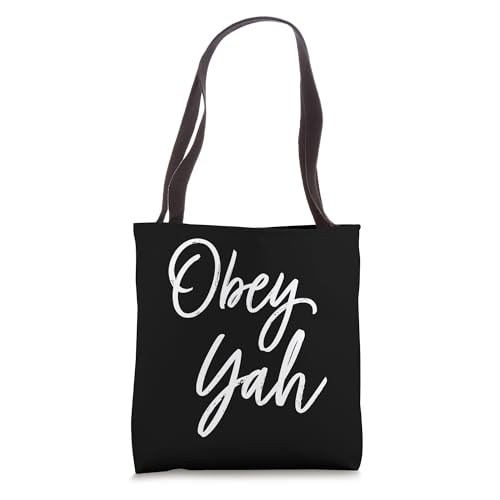 Obey Yah YAHWEH YAHUAH Tote Bag | Backpacks4Less