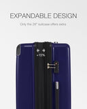 Coolife Luggage, Lightweight and Durable Hardshell, 28 in, navy new