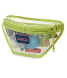 JanSport Clear Waistpack – 1L Transparent Fanny Pack, One Main Compartment, Adjustable Hip Belt & Crossbody Strap, Citron Lime