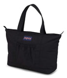 JanSport Daily Tote Spacious Main Compartment, Dual Shoulder Handles, Front Drop Pocket, Zippered Closure, Black