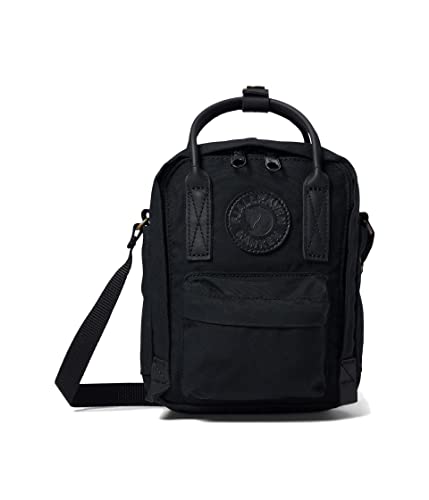 Fjällräven Kanken No. 2 Black Sling - Durable G-1000 Fabric, Premium Leather Details - Travel, Black, One Size