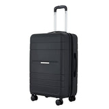 French Connection St. Martin Carry-On Luggage with Cup Holder/USB Ports, Black