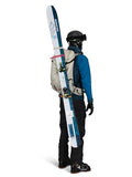 Osprey Firn 28L Ski and Snowboard Backpack, Sandy Grey/Tequila Orange, Small/Medium