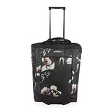 Pacific Coast Signature Large Rolling Shopper Tote Bag, BlackFloral, One Size