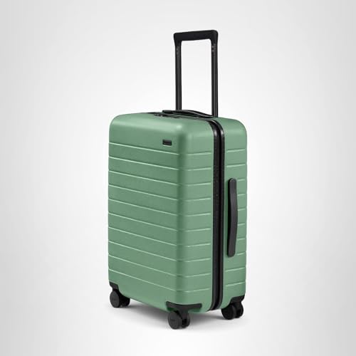 Away Bigger Carry-On Luggage, Lightweight Hardside Large Suitcase with Spinner Wheels, TSA Lock, Airline Approved, Sea Green