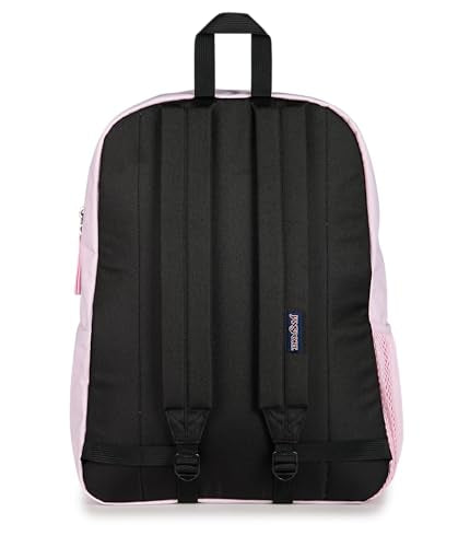 JanSport Cross Town Backpack - Simple Bag for Everyone with 1 Main Compartment, Front Utility Pocket - Premium Class Accessories - Pink Ice