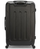 Calvin Klein Women's Hard Side Upright Luggage Spinner Light Weight Suitcase, Black, Large