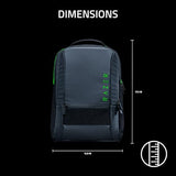 Razer Rogue V4 16" Gaming Laptop Backpack — Tear & Water Resistant Exterior, Shockproof Sleeve Fits Up to 16 inch Laptops, Ergonomic Comfort, Made with Recycled Material, Padded Shoulder Straps