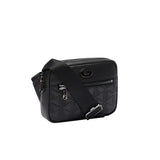 Lacoste Embossed Monogram Shoulder Bag, Black, One Size