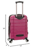 Rockland Melbourne Hardside Expandable Spinner Wheel Luggage, Magenta, Carry-On 20-Inch
