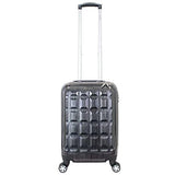 World Traveler Chariot 20-inch Carry-On Spinner Luggage with Laptop Pocket, Grey