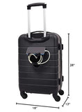 Wrangler Smart Spinner Hardside Luggage, 3 Piece Set, Black