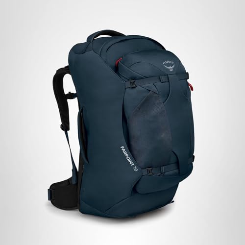 Osprey Farpoint 70L Men's Travel Backpack, Muted Space Blue