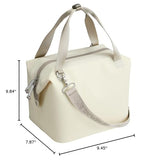 STANLEY All Day Julienne Mini Soft Cooler Bag and Lunch Box 7.4 Quarts | 10 Can Cooler with Handles and Strap | Stays Cold for Hours | Insulated Travel Bag with Zipper | BPA-Free | Cream