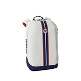 Wilson Roland Garros Super Tour Tennis Backpack - Navy/White, Holds up to 2 Rackets